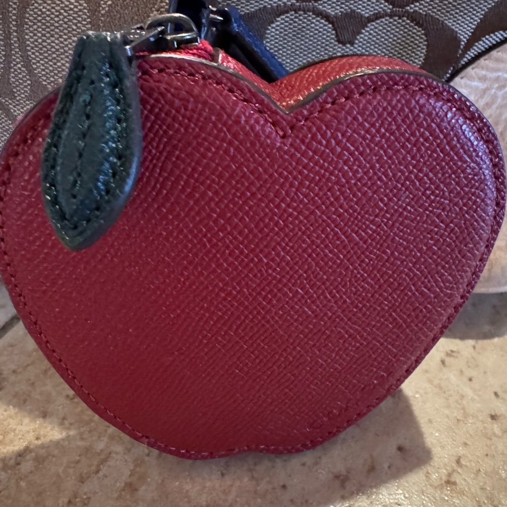 Coach Bundle! Brown and Tan Signature Canvas Tote, Wallet, Apple coin pouch! - Picture 2 of 14